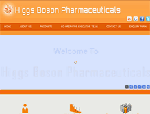 Tablet Screenshot of higgsbosonpharma.com